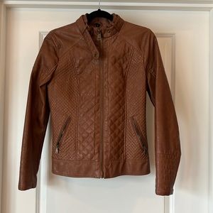 Guess quilted faux leather jacket size medium
